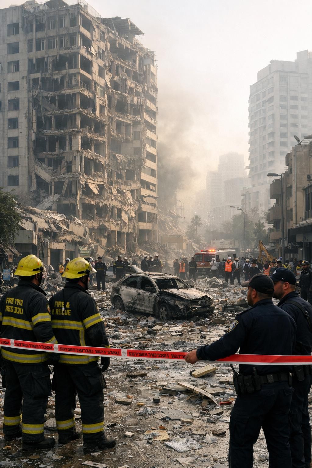 serangan rudal iran kembali mengguncang israel, menyebabkan gedung runtuh dan jalanan dipenuhi puing, menimbulkan ketegangan meningkat di wilayah tersebut.