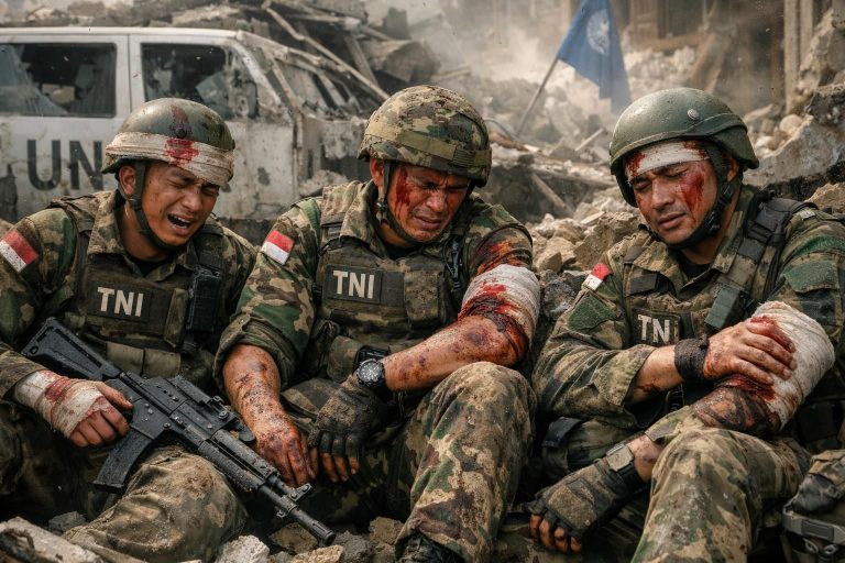 tiga prajurit tni mengalami luka akibat ledakan di markas pbb lebanon, melaporkan kompas.com.