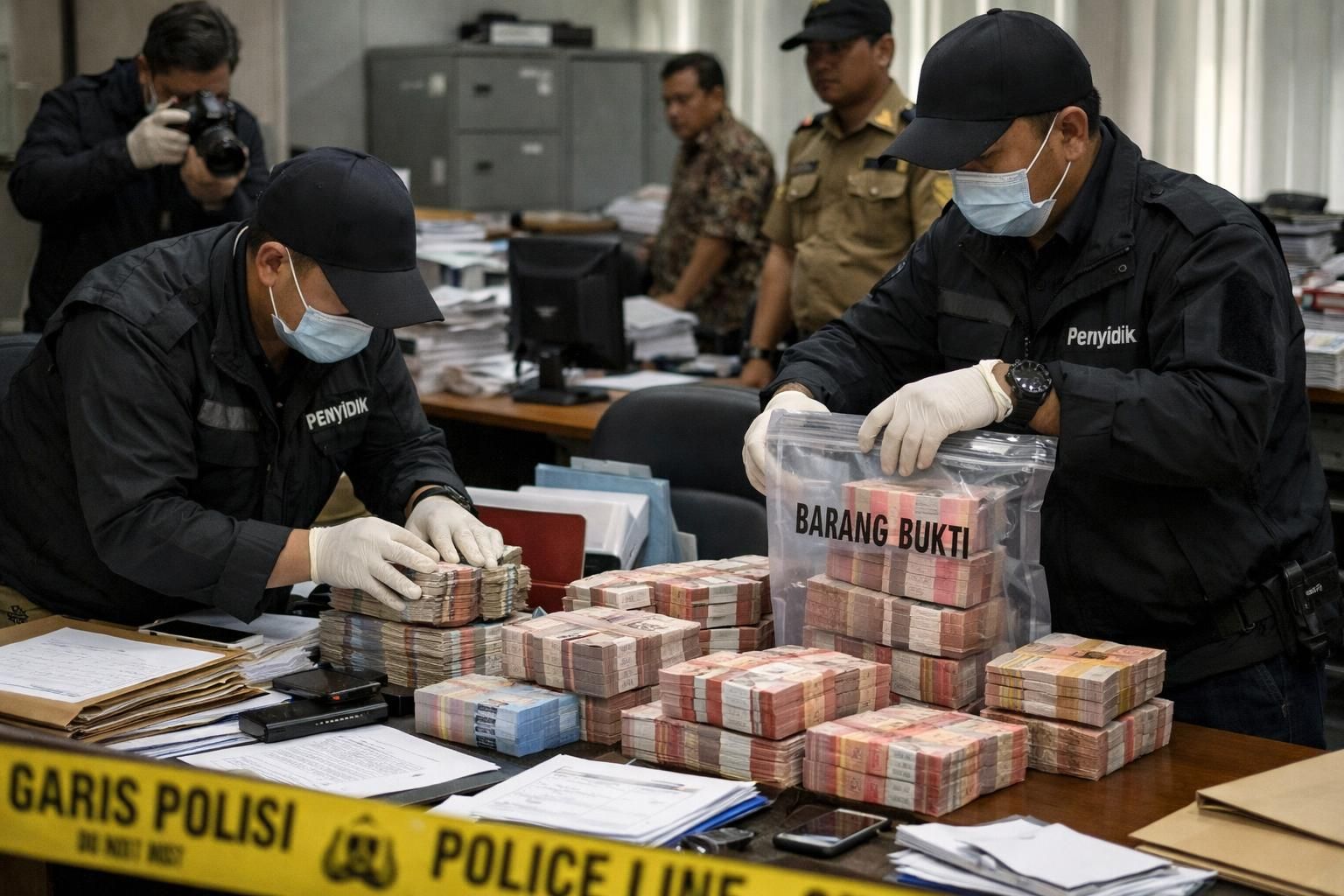 kpk berhasil menangkap barang bukti senilai rp 2 miliar dalam ott terhadap bupati pemalang anom widiyantoro, mengungkap kasus korupsi terbaru.