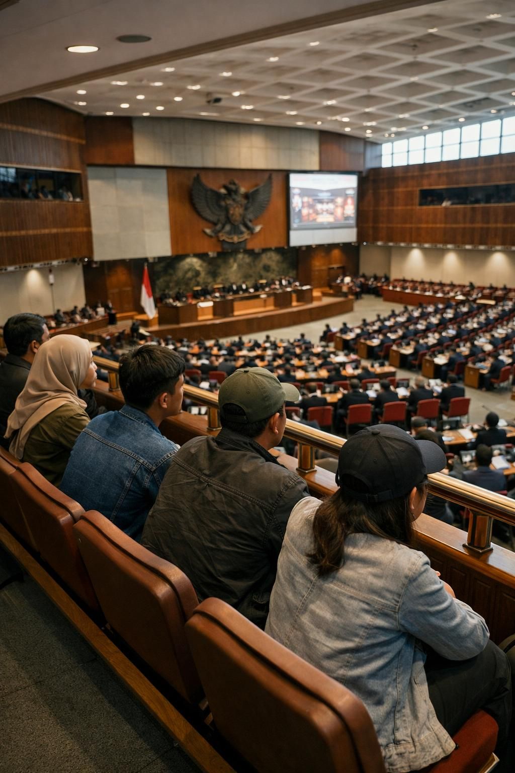 botok pati dan rekan-rekan menghadiri rapat paripurna dpr di balkon pada 27 agustus - liputan lengkap dan berita terkini hanya di detiknews.