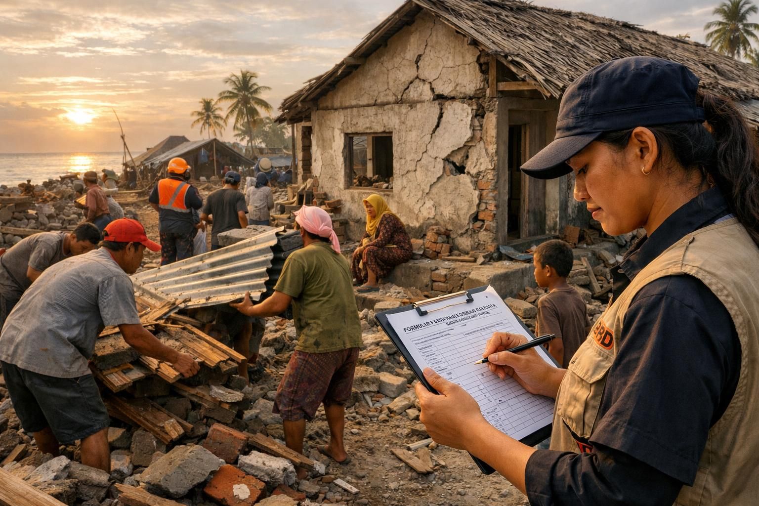 korban gempa di nusa tenggara timur menerima bantuan perbaikan rumah senilai rp 15 juta hingga rp 30 juta untuk mendukung pemulihan dan memperbaiki tempat tinggal mereka.