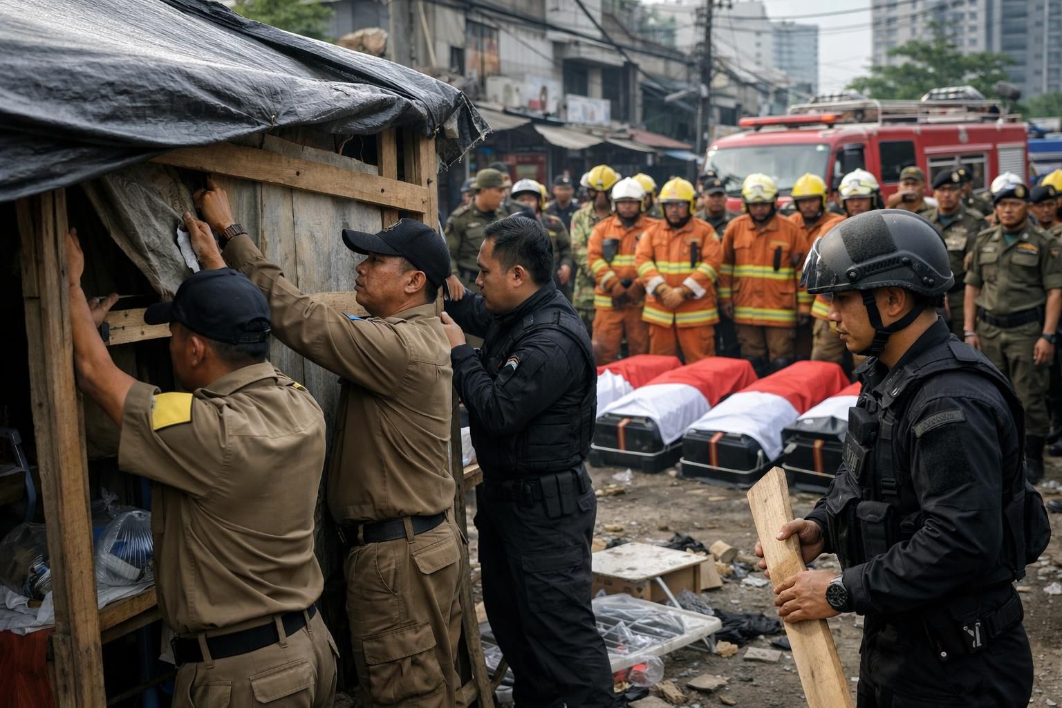 pemprov akan menutup tps ilegal di lokasi kejadian kematian petugas damkar di jaktim untuk menjaga keamanan dan ketertiban.