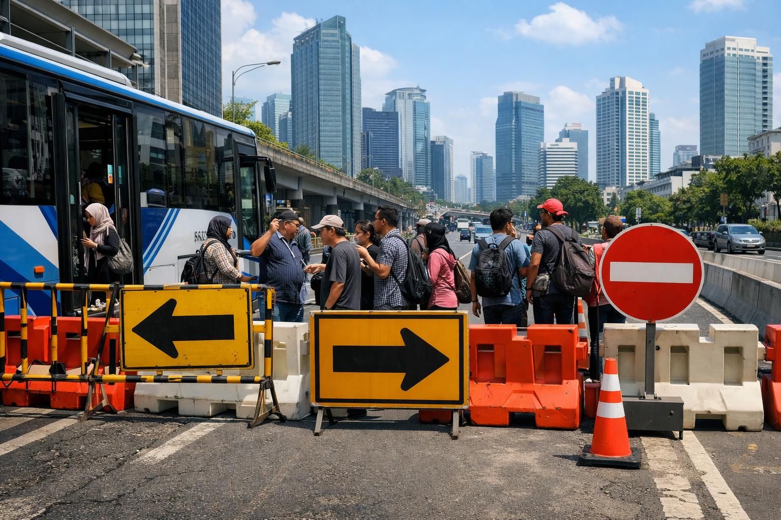 penutupan jalan menyebabkan beberapa rute transjakarta tidak beroperasi sementara. dapatkan informasi terbaru tentang perubahan rute dan jadwal perjalanan di sini.