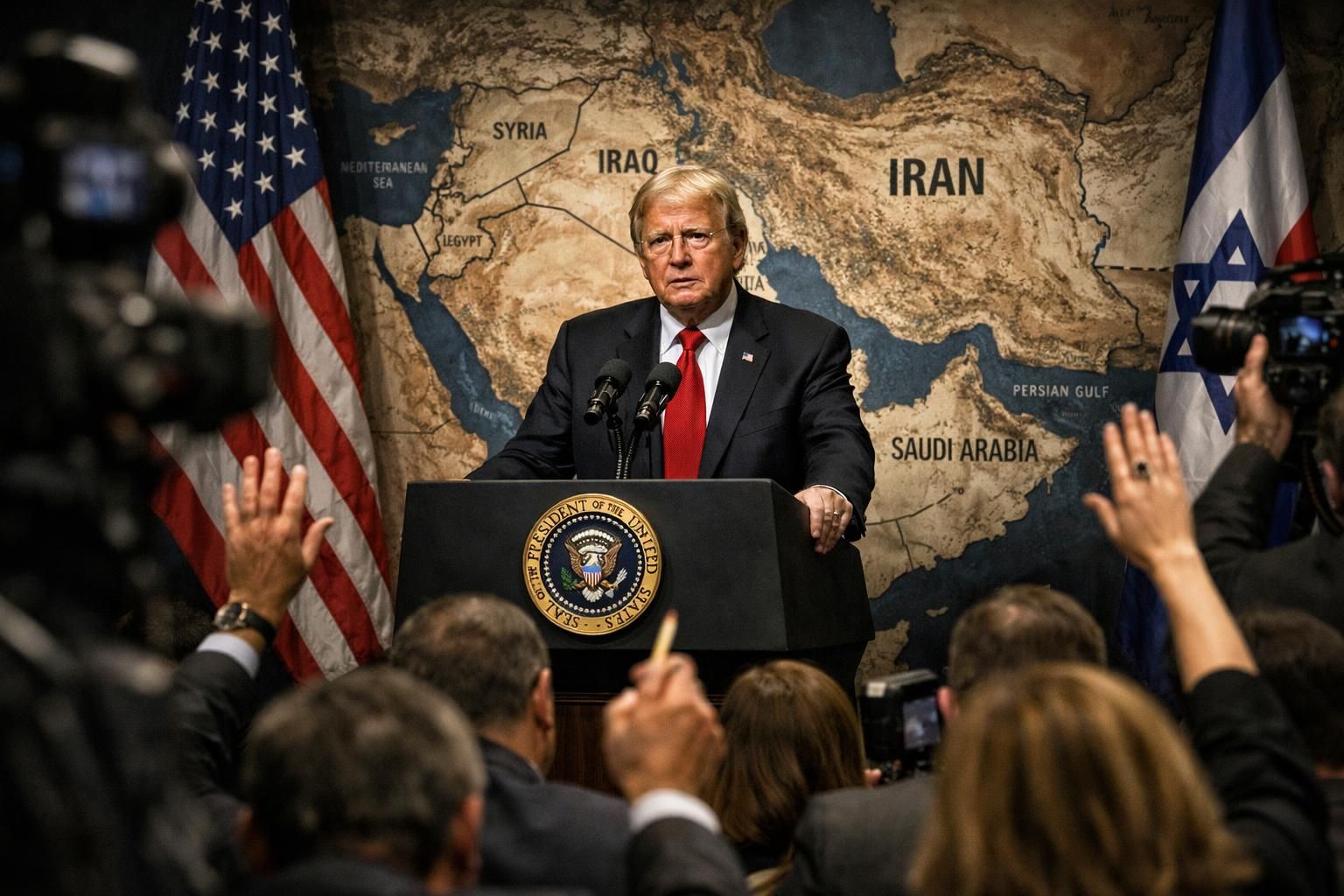 trump menuntut iran untuk membayar ganti rugi atas korban jiwa yang ditimbulkan oleh konflik antara kedua negara.